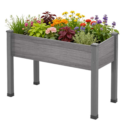 Flowerdom Elevated Wood Planter Box Amerlife