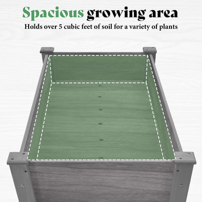 Flowerdom Elevated Wood Planter Box Amerlife