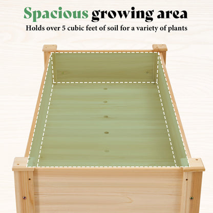 Flowerdom Elevated Wood Planter Box Amerlife