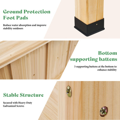 Flowerdom Elevated Wood Planter Box Amerlife