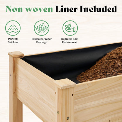 Flowerdom Elevated Wood Planter Box Amerlife