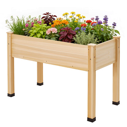 Flowerdom Elevated Wood Planter Box Amerlife