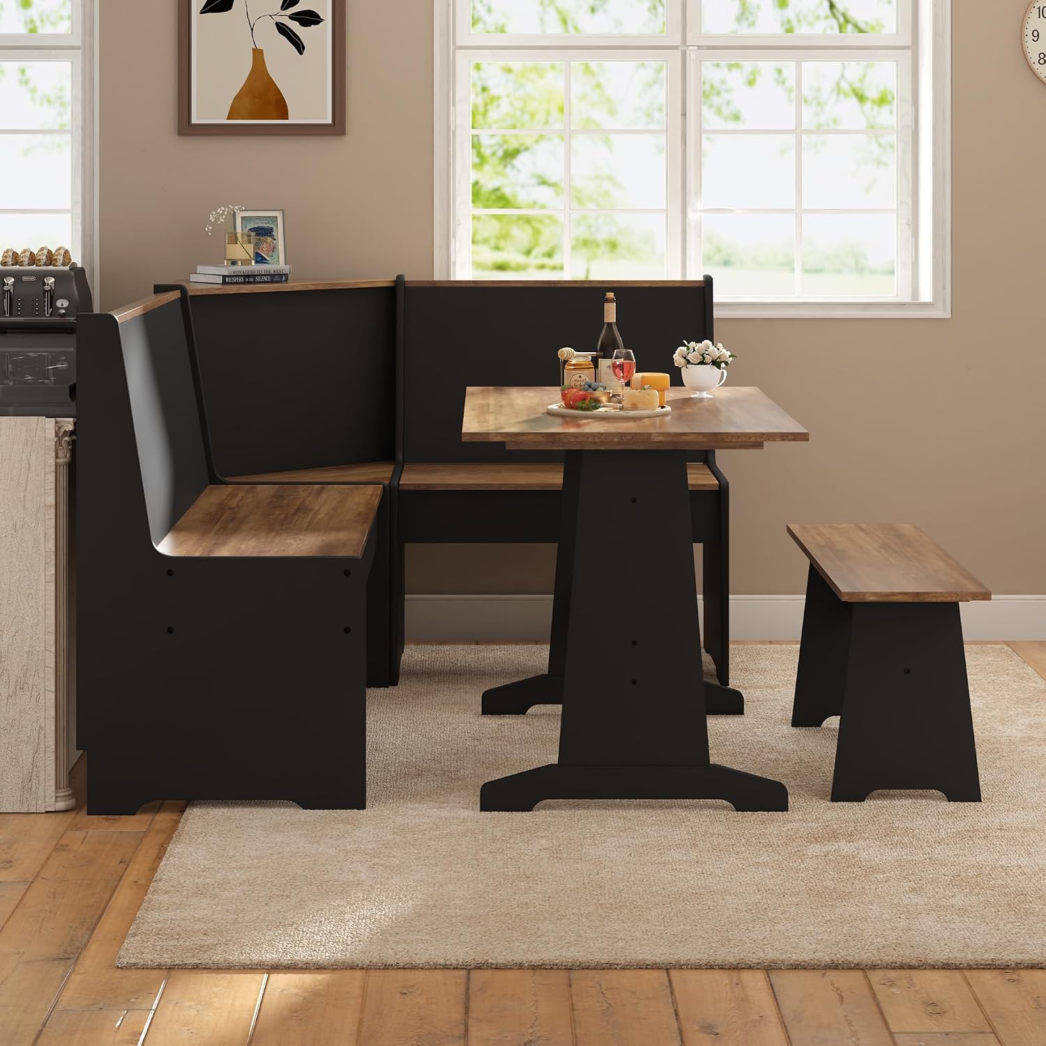 Feast 3-Piece Corner Dining Table Set Amerlife