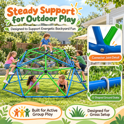 Outdoor Geometric Kids Jungle Gym-14*7 FT