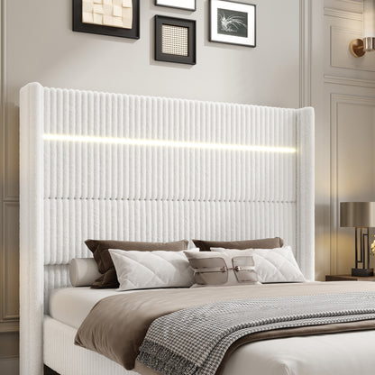 Warren Faux-Fur Bed Frame Amerlife 