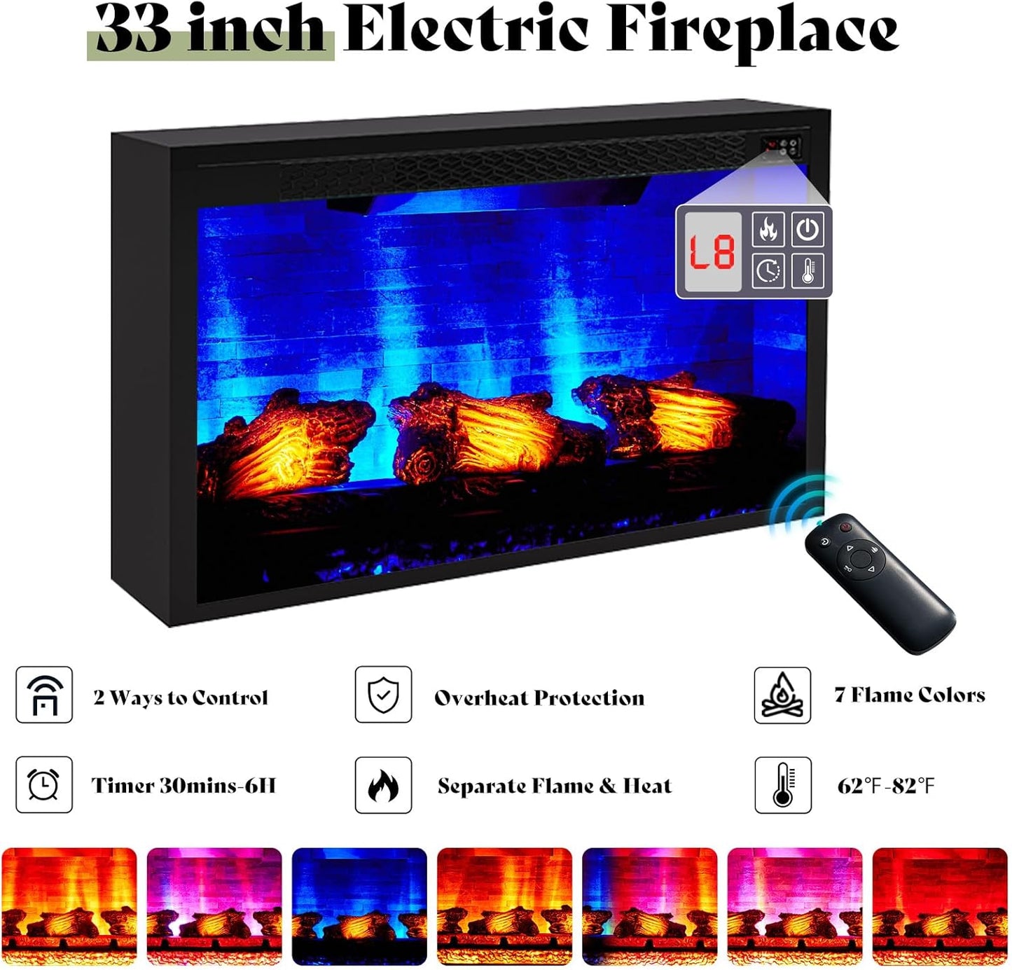 Everwood 97" Fireplace TV Stand