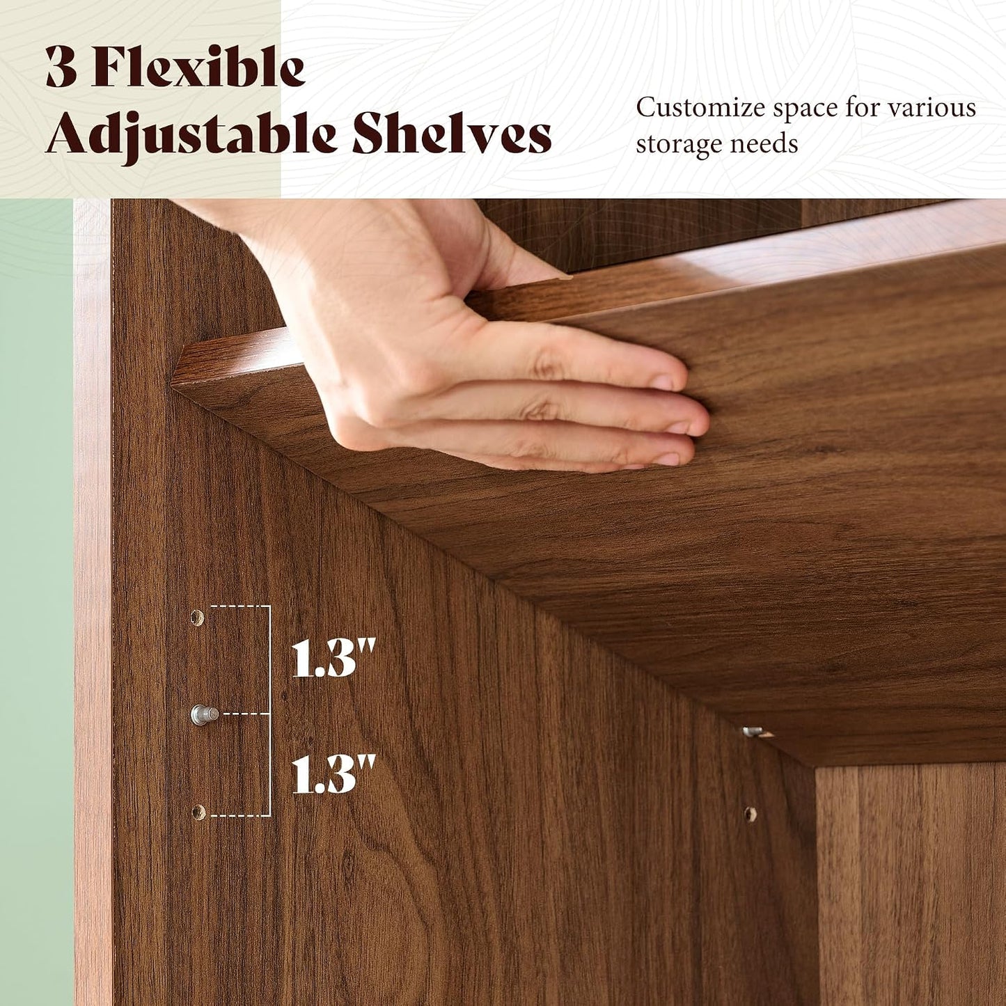 Arcova 71" Tall Fluted Bookshelf Amerlife Brown