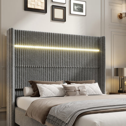 Warren Faux-Fur Bed Frame Amerlife 
