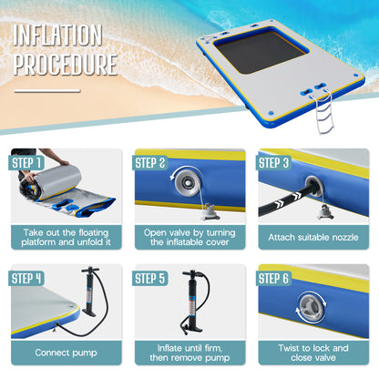 Ploov Inflatable Floating Dock Amerlife
