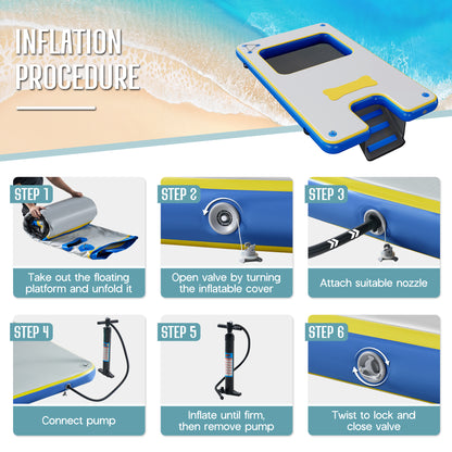 Ploov Inflatable Floating Dock Amerlife
