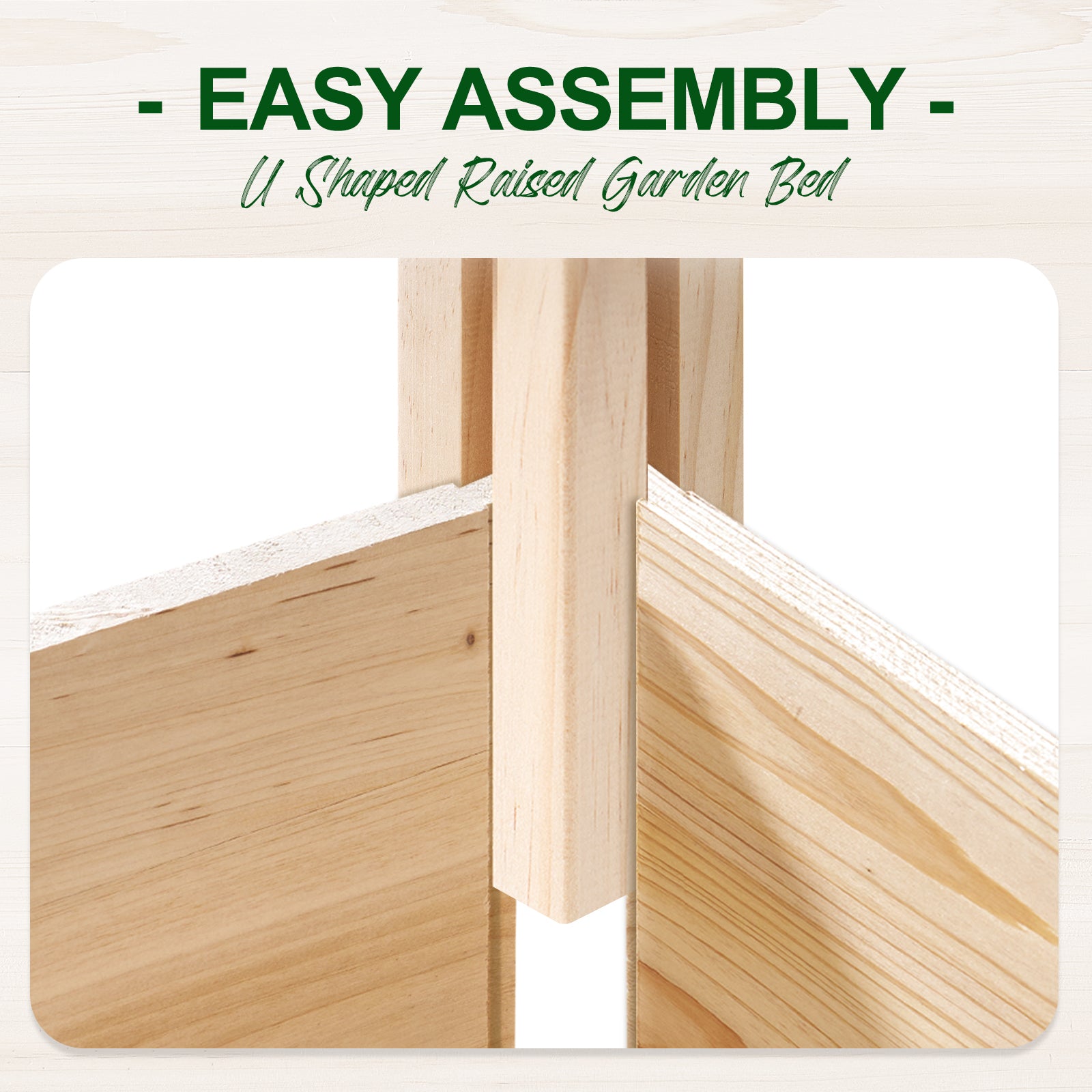 Poppy U-Shaped Fence Raised Bed - 13Grids