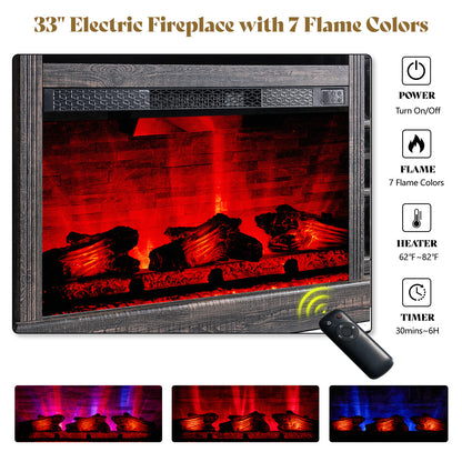 Everwood 97" Fireplace TV Stand
