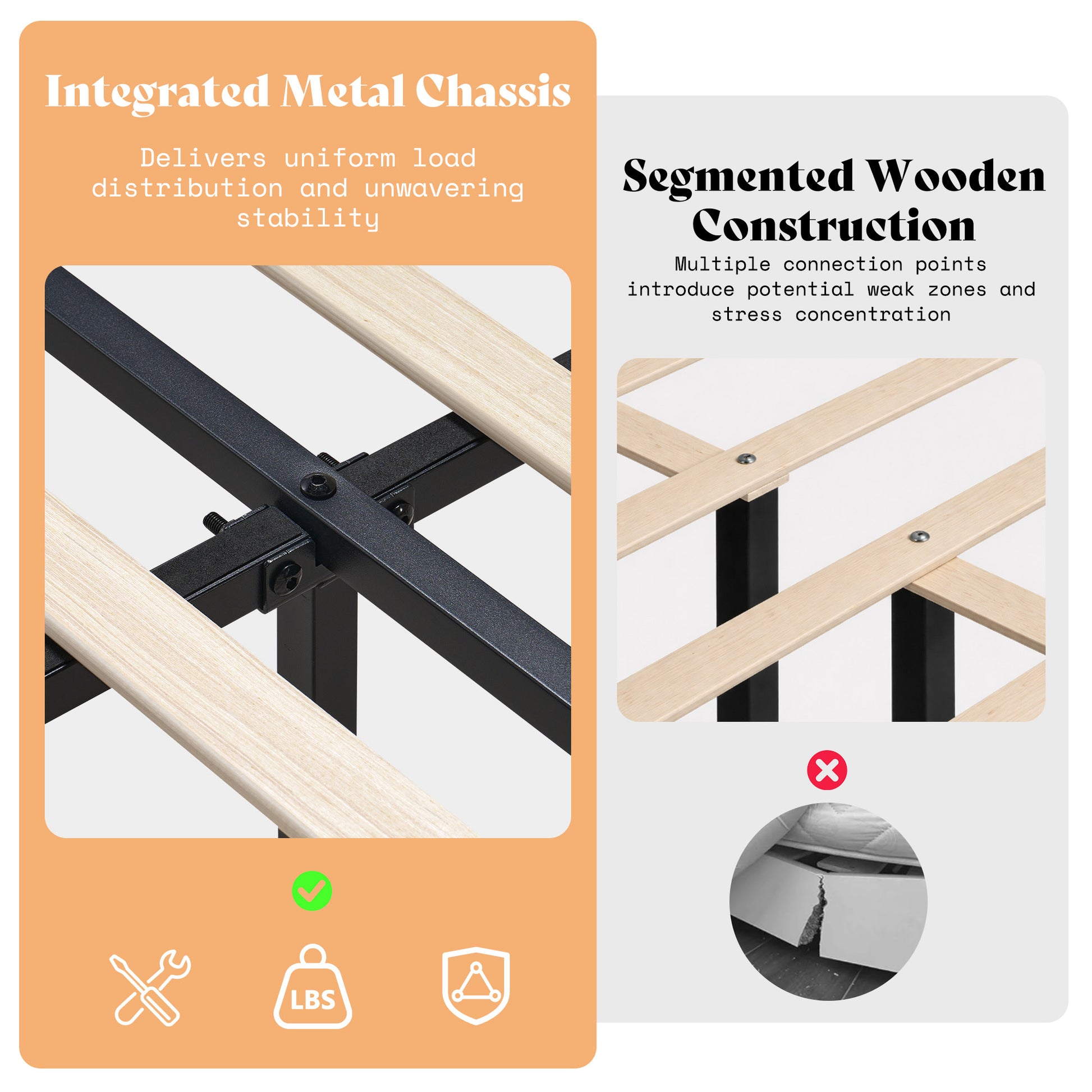 Corduroy Upholstered King Bed Frame-Black