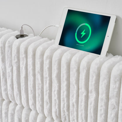 Warren Faux-Fur Bed Frame Amerlife 