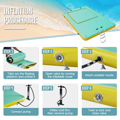 Ploov Inflatable Floating Dock Amerlife