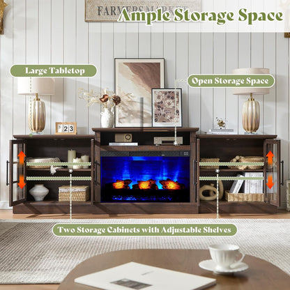Everwood 97" Fireplace TV Stand