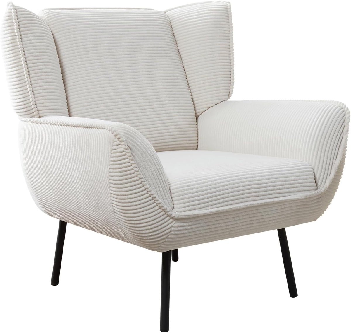 Accent Wingback Corduroy Chair