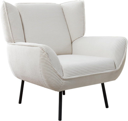 Accent Wingback Corduroy Chair