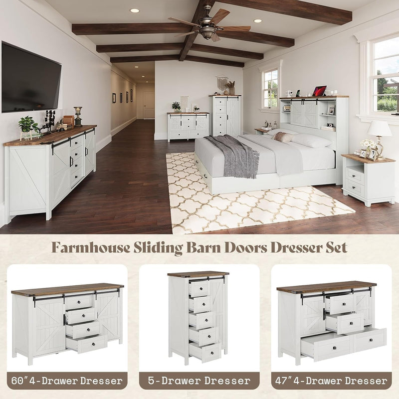 Alderman 3-Piece Bedroom Set Amerlife Full / Antique White