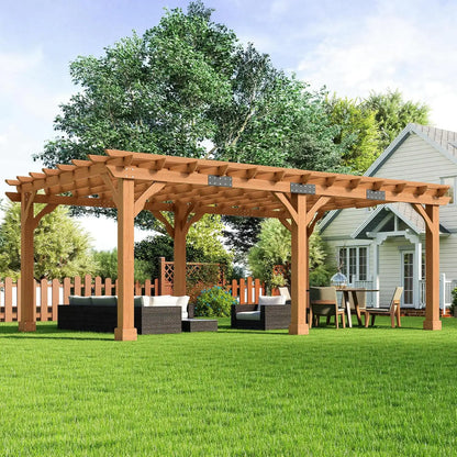 Cedrix Solid Cedar Wood Pergola-12X20