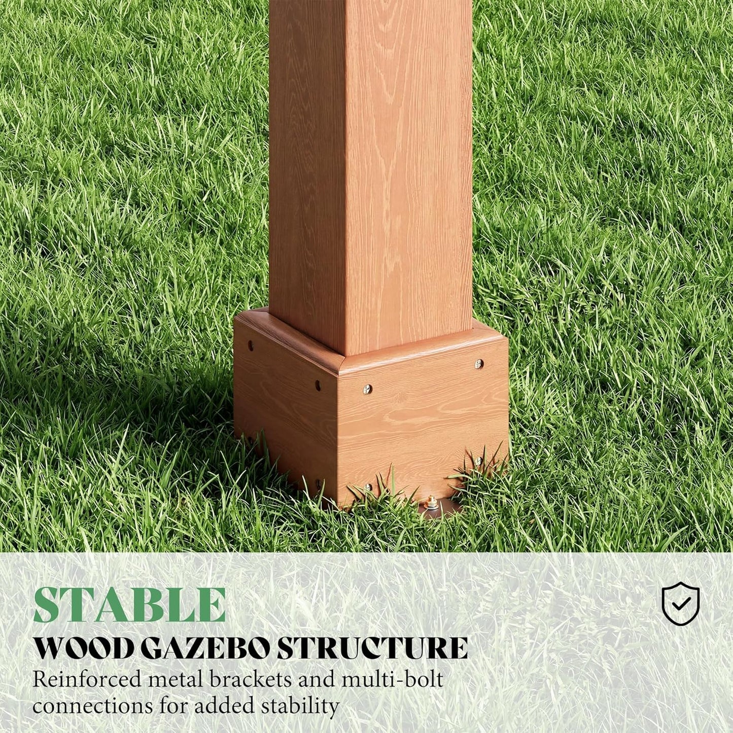 Cedrix Solid Cedar Wood Pergola-12X20