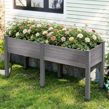 Flowerdom Elevated Wood Planter Box Amerlife