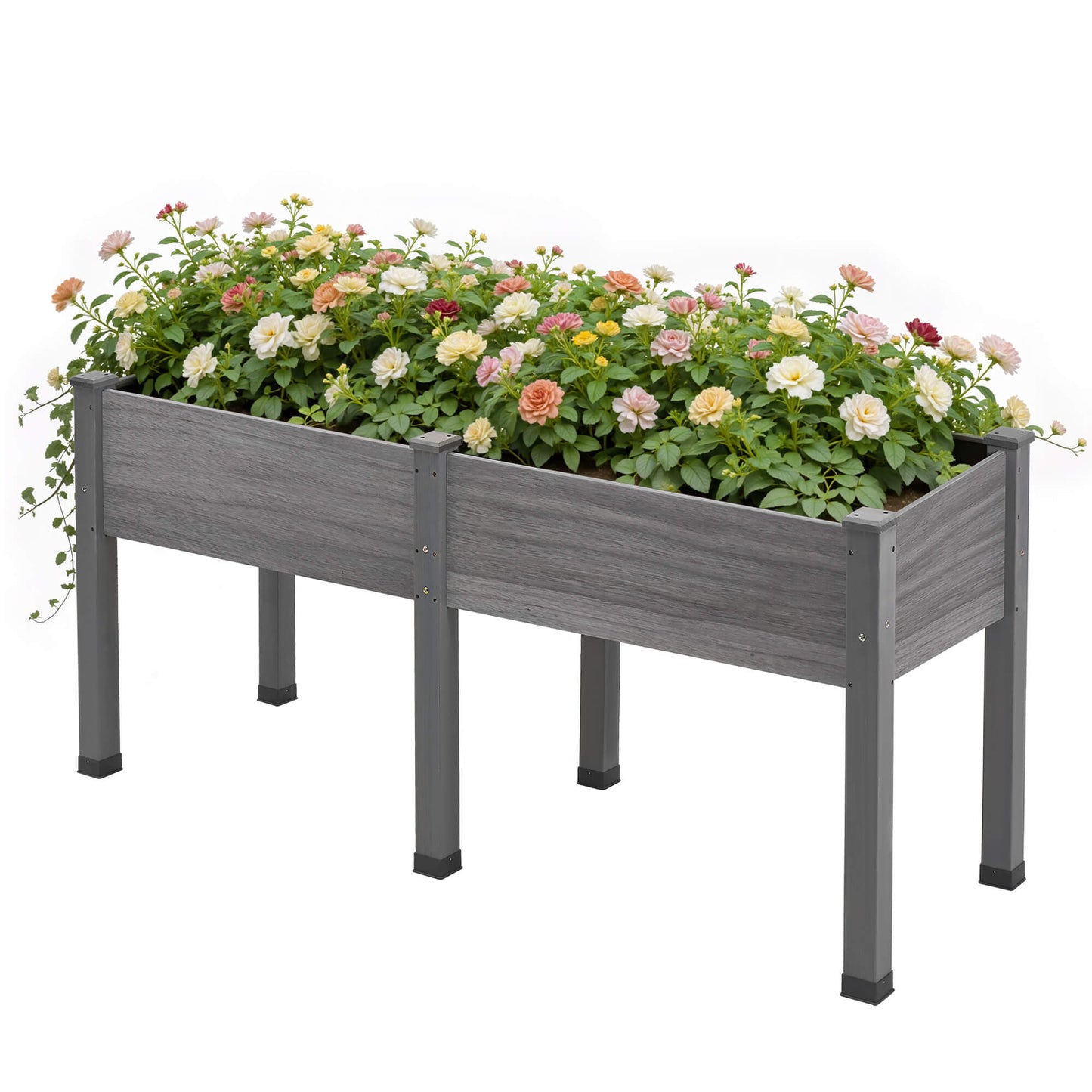 Flowerdom Elevated Wood Planter Box Amerlife