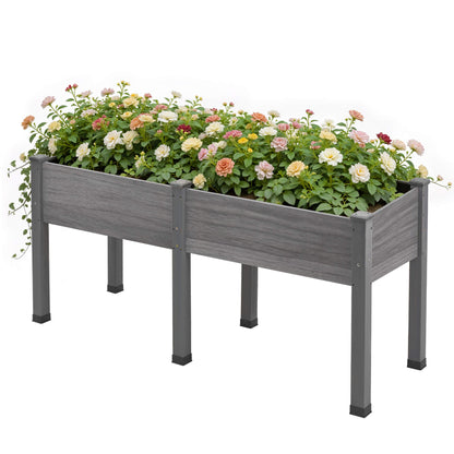Flowerdom Elevated Wood Planter Box Amerlife