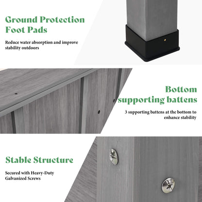 Flowerdom Elevated Wood Planter Box Amerlife