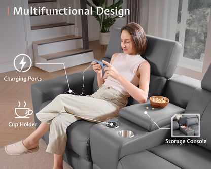 AMERLIFE Power Recliner Sectional Sofa