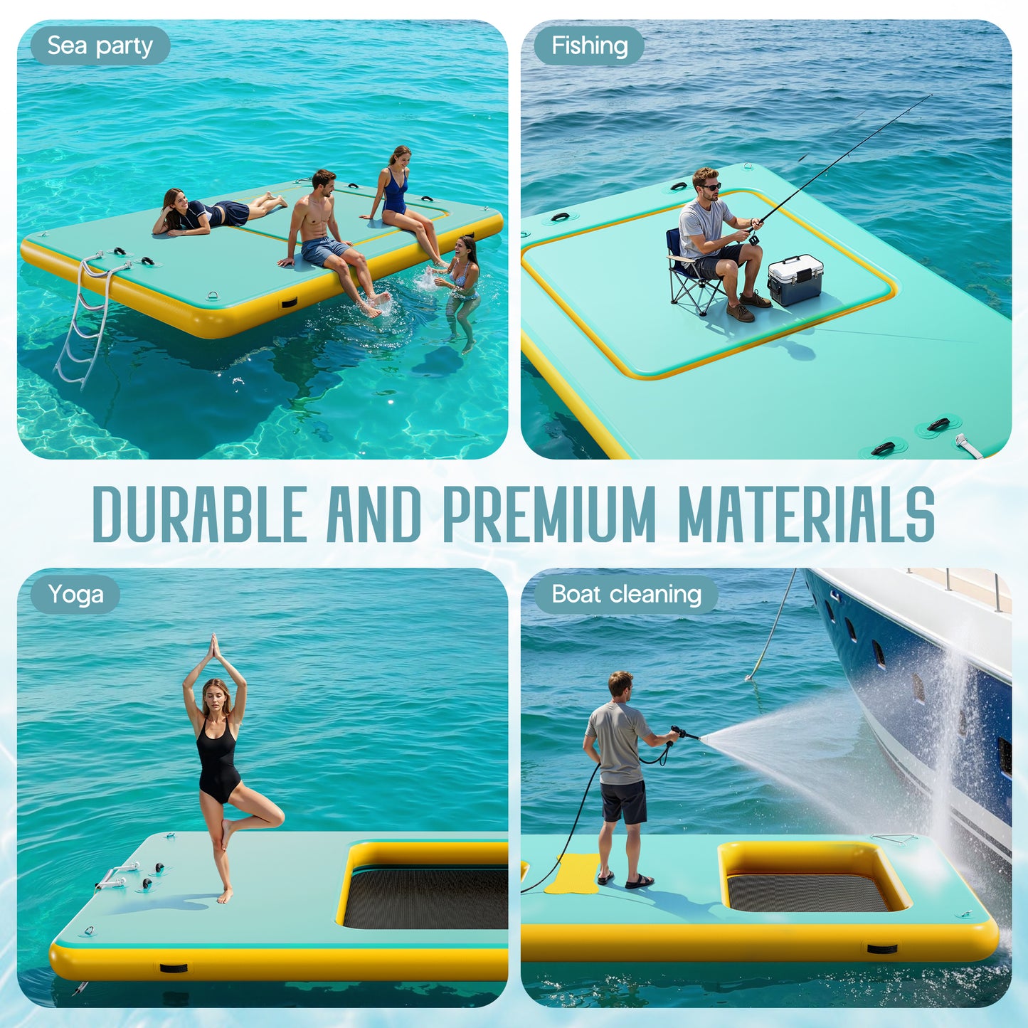 Ploov Inflatable Floating Dock Amerlife