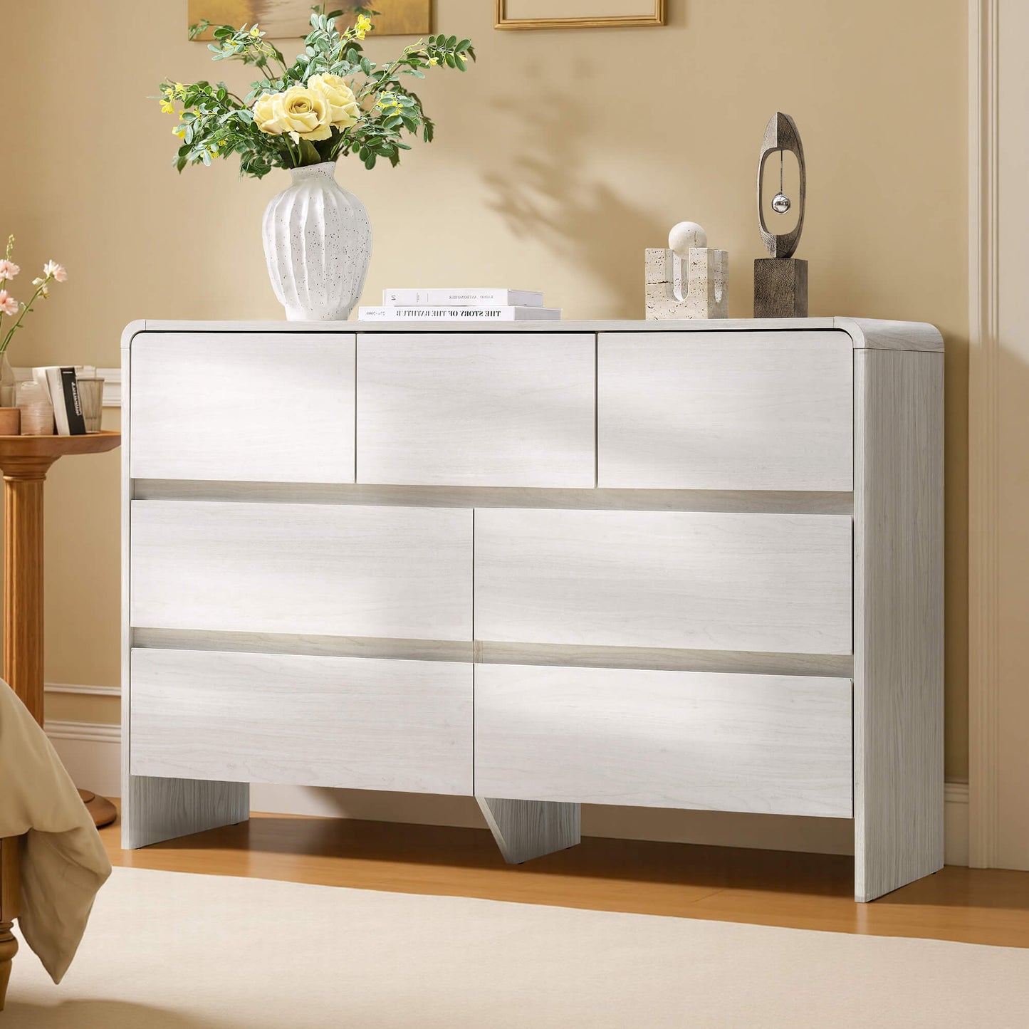 Garyon Modern 7-Drawer Storage Dresser _White