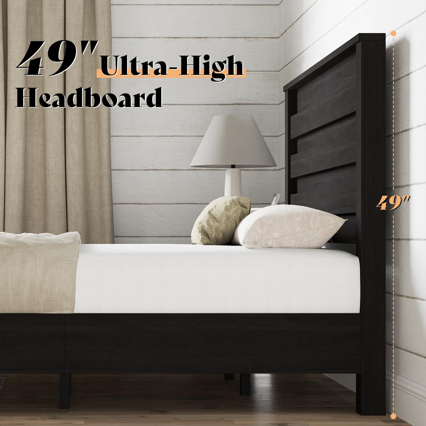 3 Piece Bedroom Set-Q-Black