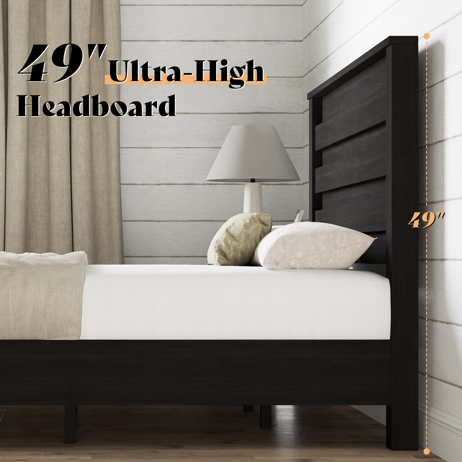 3 Piece Bedroom Set-Q-Black