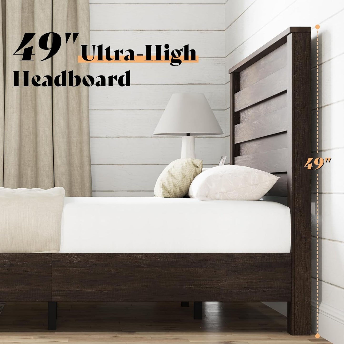 Sequoia Bedroom Set with Fluted Headboard-Q-Gray