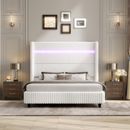 Warren Faux-Fur Bed Frame Amerlife 