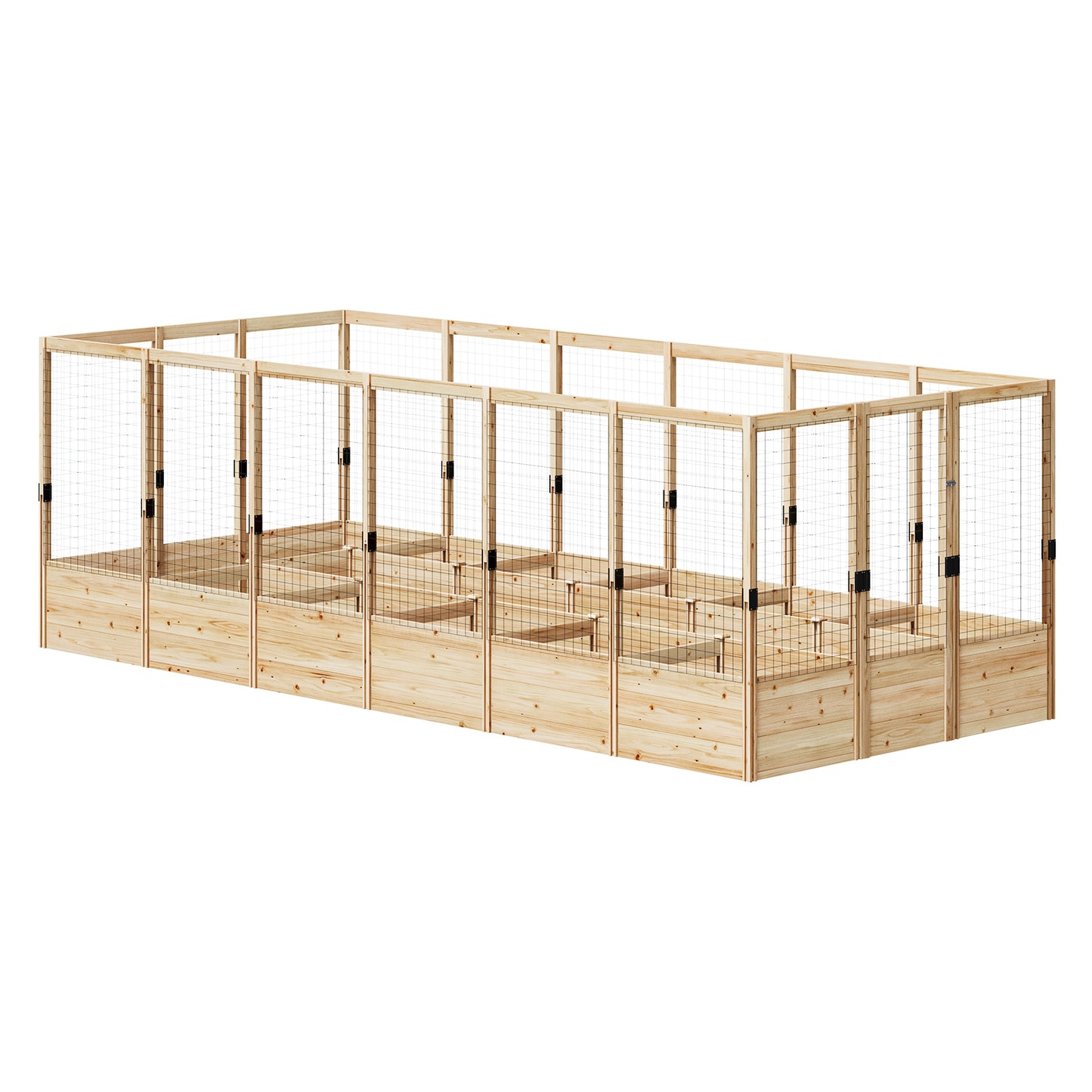 Poppy U-Shaped Fence Raised Bed - 13Grids