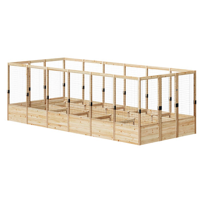 Poppy U-Shaped Fence Raised Bed - 13Grids