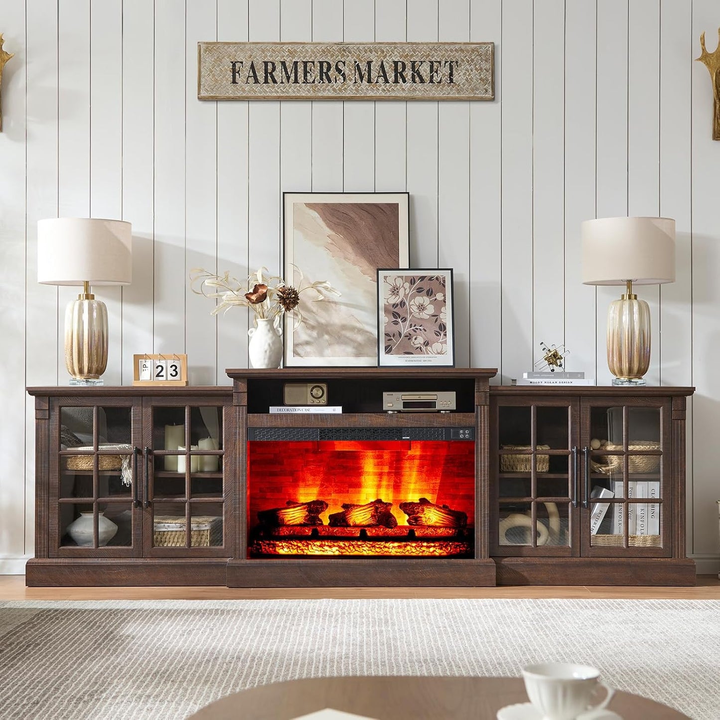 Everwood 97" Fireplace TV Stand