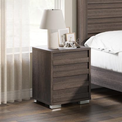 3 Piece Bedroom Set-Q-Grey