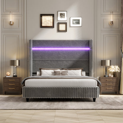 Warren Faux-Fur Bed Frame Amerlife 
