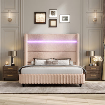Warren Faux-Fur Bed Frame Amerlife 