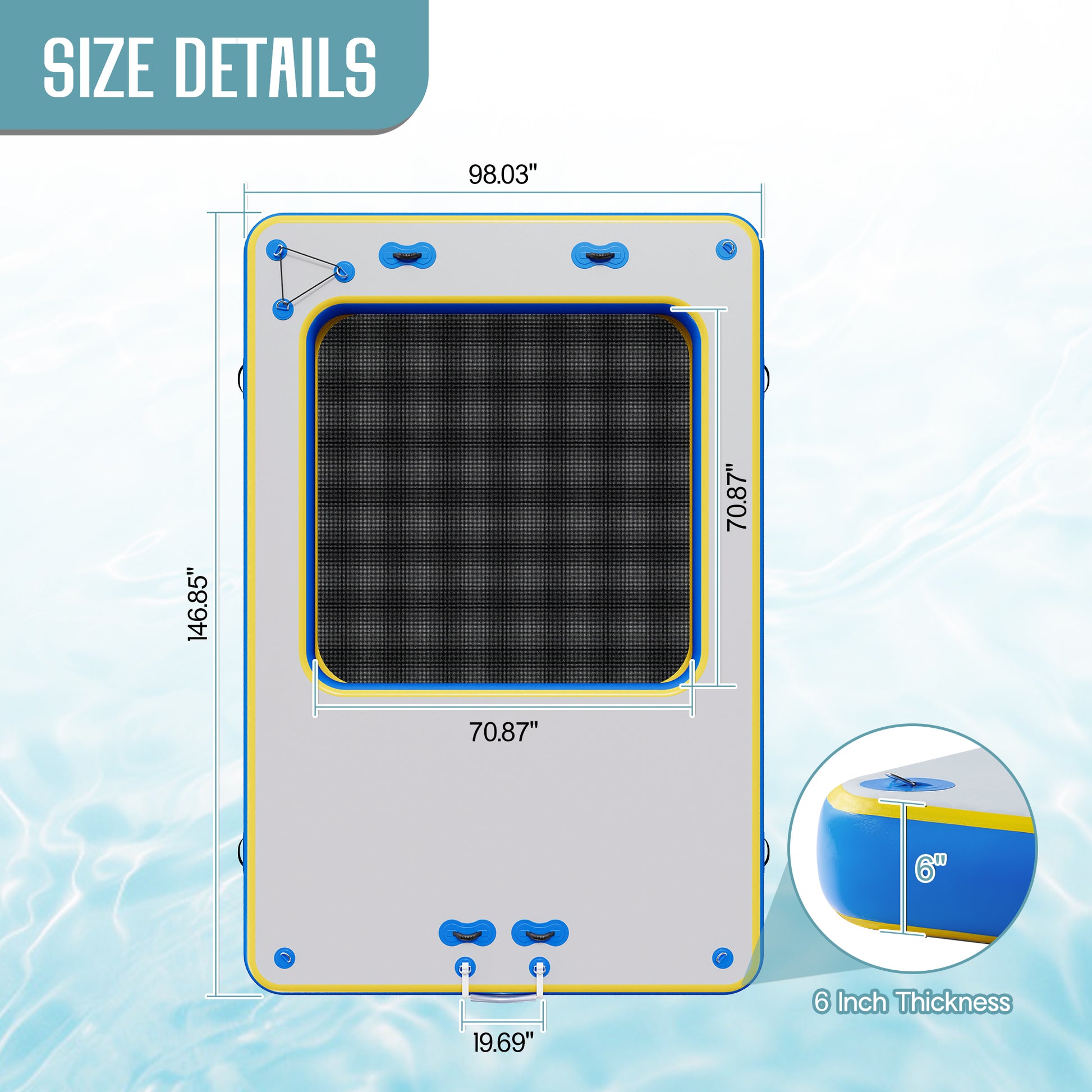 Ploov Inflatable Floating Dock Amerlife