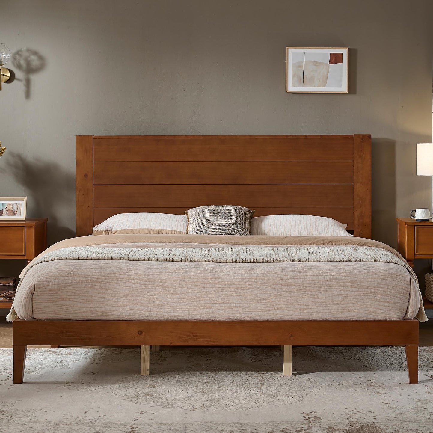 Fremont Wood Platform Bed Amerlife