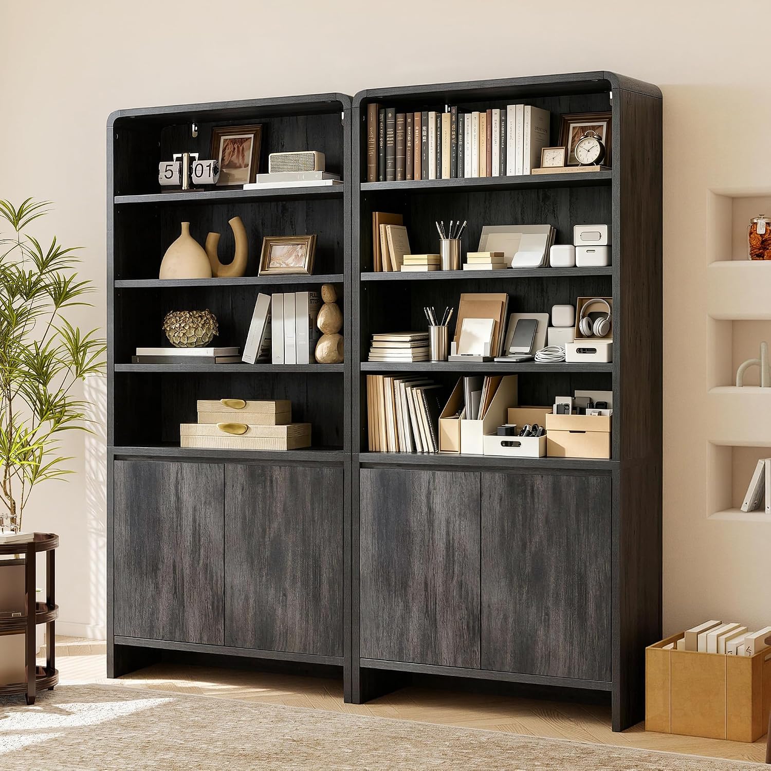 Arcova 71" Tall Bookshelf Amerlife Black