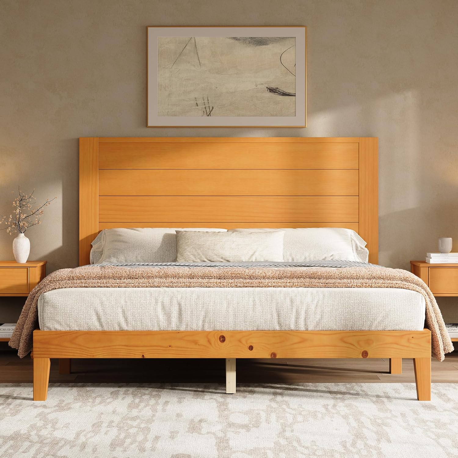Fremont Wood Platform Bed Amerlife