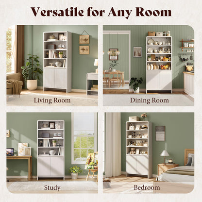 Arcova 71" Tall Bookshelf Amerlife White