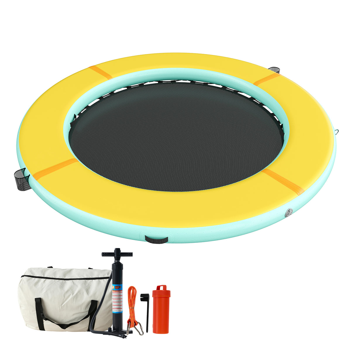 Nixie Inflatable Water Hammock-8*8FT / Circle / Yellow+Black