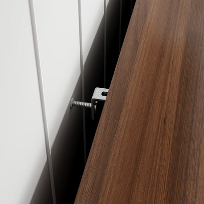 Mold Bar Cabinet with Built-In Fridge  - walnut