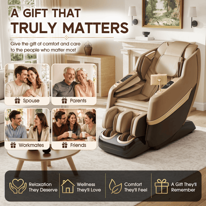 Smart 3D Zero Gravity Massage Chair-3D Massage Roller-Brown